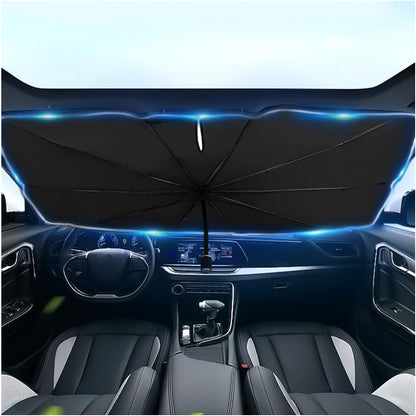 [2026 Upgrade] Car Windshield Sun Shade,Foldable Car Shade Umbrella for Blocking Sunlight & Insulating Heat,Portable Windshield Cover Sun Shades Cars Accessories for Cars Suvs (L: 57.09"X33.46")