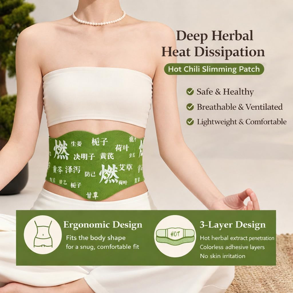 Herbal Balance Patch for Waist & Body, Japanese Inspired Balance Patches, Non-Irritating for Stomach & Daily Use, Breathable Snatch Patch Design for Work, Travel & Night Routine(1Pcs)