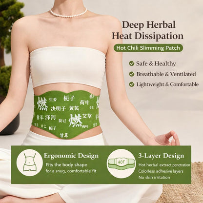 Herbal Balance Patch for Waist & Body, Japanese Inspired Balance Patches, Non-Irritating for Stomach & Daily Use, Breathable Snatch Patch Design for Work, Travel & Night Routine(1Pcs)